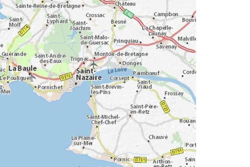 Beau T3 - 6 couchages proche bord de mer&centre ville avec wifi fibre Saint-Nazaire  Extérieur photo